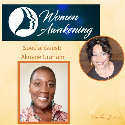 Cynthia with Akuyoe Grahama performing artist and an Agape licensed Practitioner and Spiritual Counselor