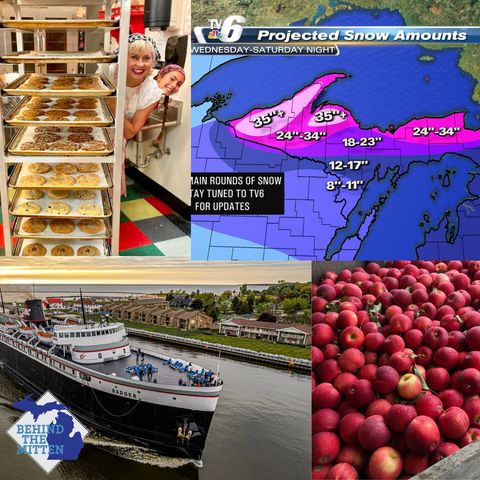 Episode 51: Why the UP gets so much snow, the SS Badger, Michigan Apples and sweetest shop around (Dec. 24-25, 2022)