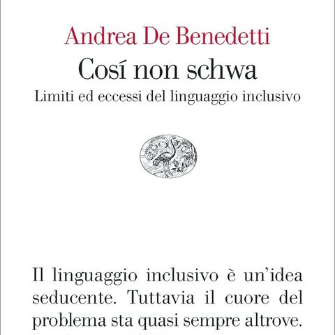 Andrea De Benedetti "Così non schwa"