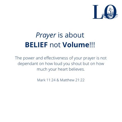 Power of your prayer