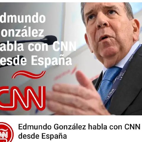 #18octubre Edmundo González habla con CNN desde España