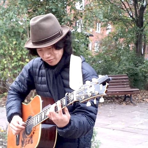 MusicalSpaces #3 - Guitarist, Bernauer Str. x Wolliner Str, Berlin, 26th October 2014