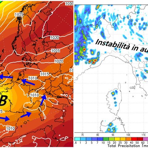 Previsioni meteo 3-5/9, estate in declino: instabilità in aumento e temperature in calo