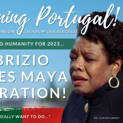 Dr Maya Angelou as read by Fabrizio on The GMP! | Inspiration for 2023 😍🙏 | Good Morning Portugal!