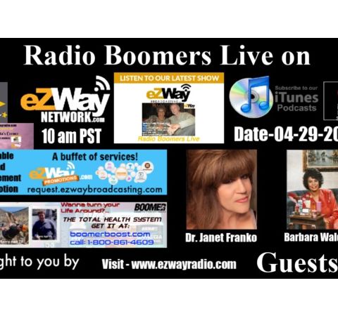Radio Boomers Live S8 EP 31 Feat. Dr. Janet Franco and Barbara Walden