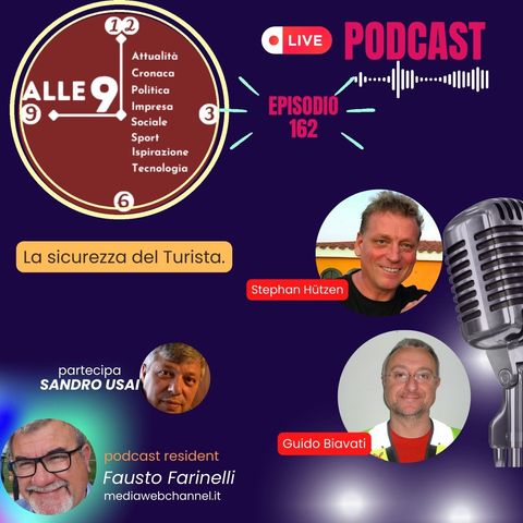 ep 162 " la sicurezza del turista" con Stephan Hutzen e Guido Biavati, partecipa Sandro Usai