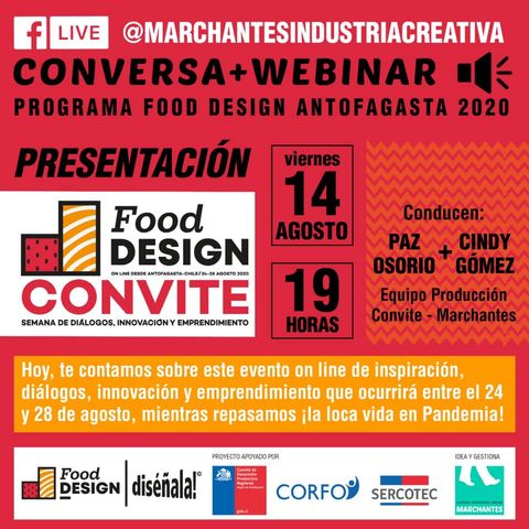 CONVITE: Inspiración, Innovación y Emprendimiento | Food Design DISÉÑALA #01