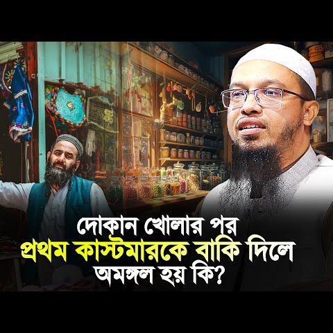 দোকান খোলার পর প্রথম কাস্টমারকে বাকি দেওয়া যাবে কি? | Bangla Islamic Waz | Shaikh Ahmadullah