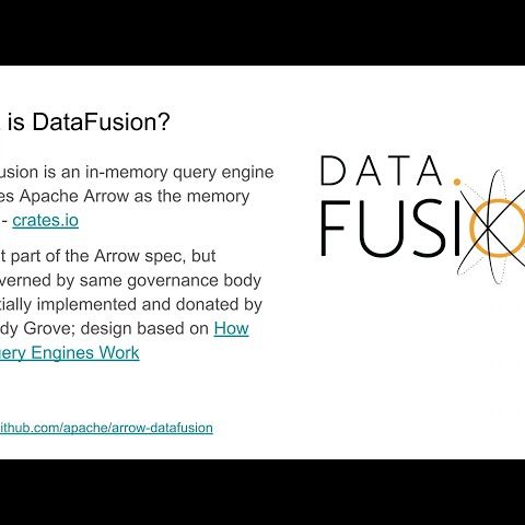 Apache Arrow DataFusion Architecture Part 1