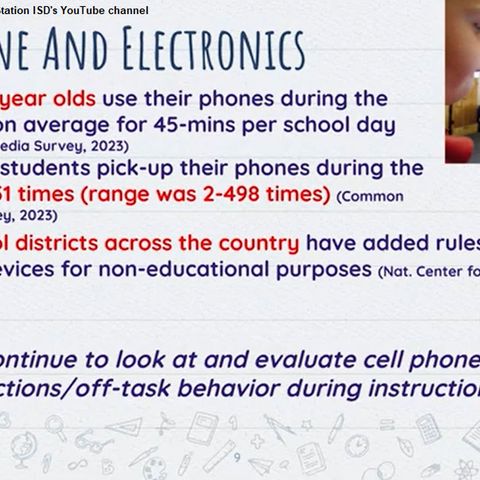 College Station ISD school board's review of its School Advisory Health Council focuses on student's use of cell phones