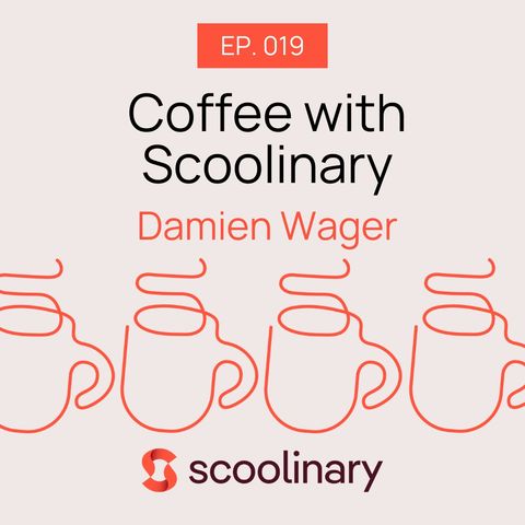 19. Coffee with Damien Wager — "Eat it or admire it" — just be inspired to create edible art