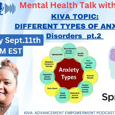 Episode 160 Anxiety Disorders Pt. 2 #Kiva Advancement For Women #iheartradio