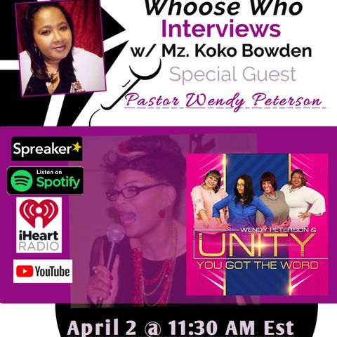 Mz. Koko Bowden Interviews Pastor Wendy Peterson