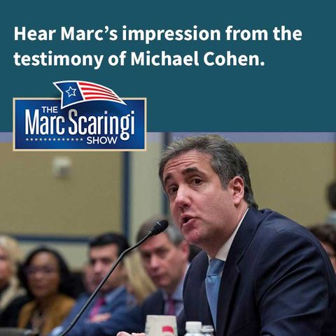 2019-03-02 On the testimony of Michael Cohen