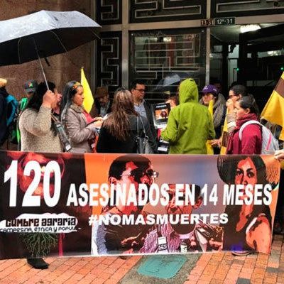 Cauca, departamento con más asesinatos de líderes sociales