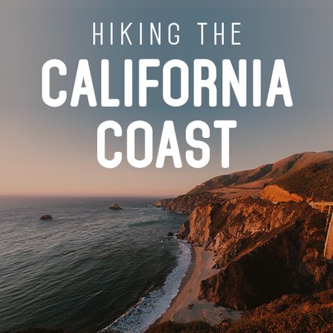 Hiking the California Coast with river sounds