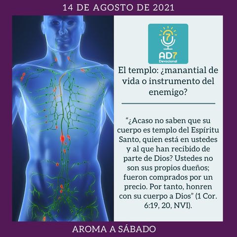 14 de agosto - El templo: ¿manantial de vida o instrumento del enemigo? - Devocional de Jóvenes - Etiquetas Para Reflexionar