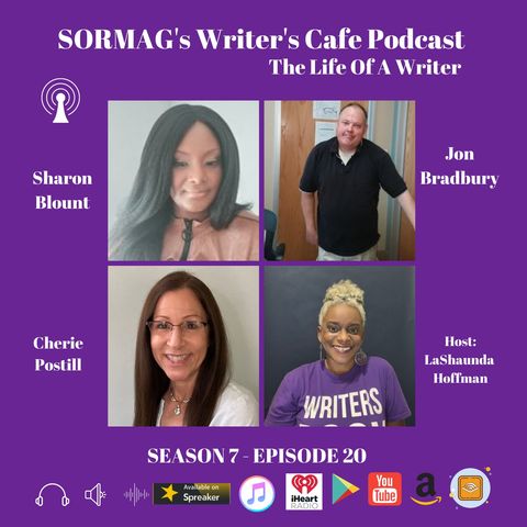SORMAG's Writer's Cafe S7 EP20 - Meet Sharon Blount, Jon Bradbury and Cherie Postill