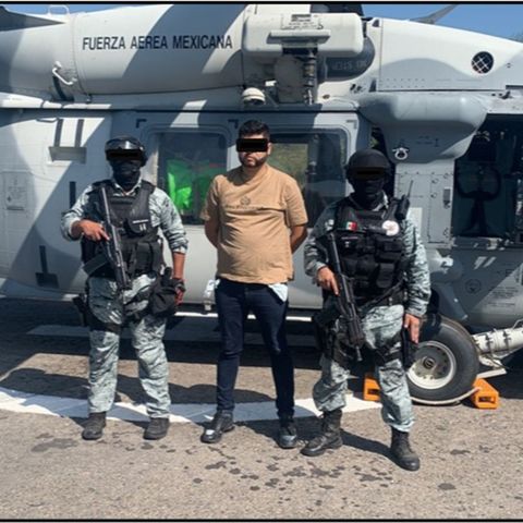 Ejército y Fuerza Aérea Mexicanos, así como la Guardia Nacional detienen a Saúl Alejandro “N” (a) “Chopa”