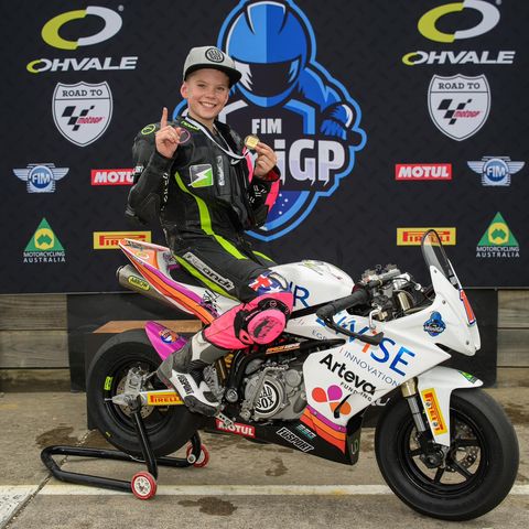 Young motorcycle racing star Judd Plaisted joins Flow Sports after his first win of the year