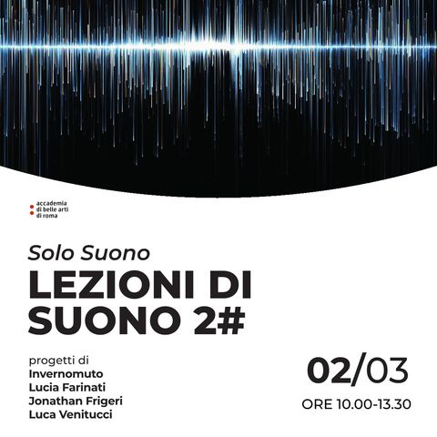 Luca Venitucci - LEZIONI DI SUONO #2 - Solo Suono