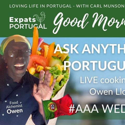 LIVE cooking demo on Good Morning Portugal! with Food Alchemist Owen Lloyd-Martin & Garvo (Veggie)