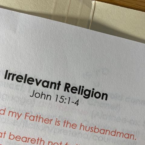 Irrelevant Religion teaching