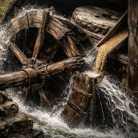 Mill wheel reverses direction