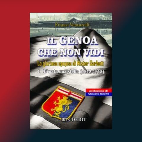 Franco Venturelli, autore del libro "Il Genoa che non vidi"