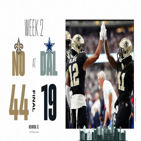 How About Them Saints 44-19 Knocked The Briskets Out The Cow-Boyzz