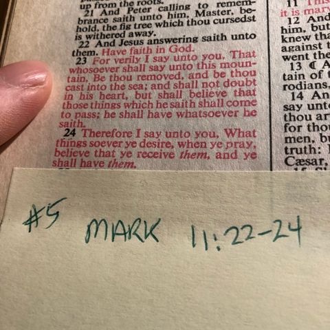 Week 5 Mark 11:22-24