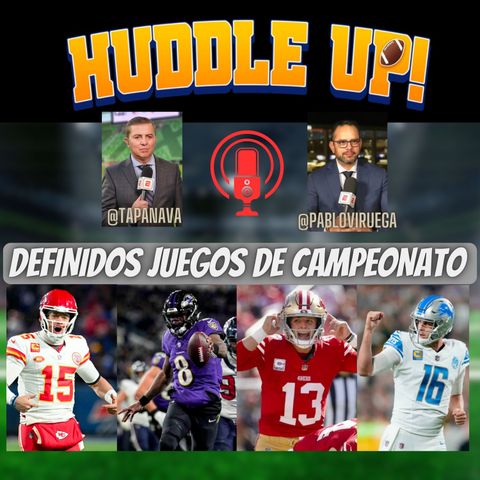 #HuddleUP Definidos Juegos de Campeonato #NFLPlayoffs #NFL @TapaNava @PabloViruega