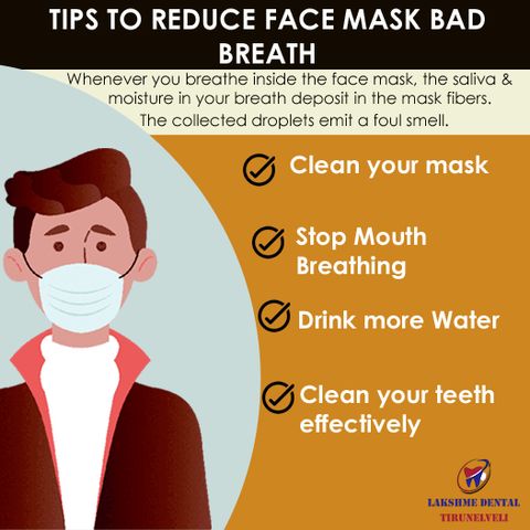 Effective ways to reduce face mask bad breath