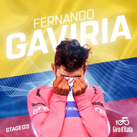 Fernando Gaviria logra la Maglia Rosa en el Giro 100°
