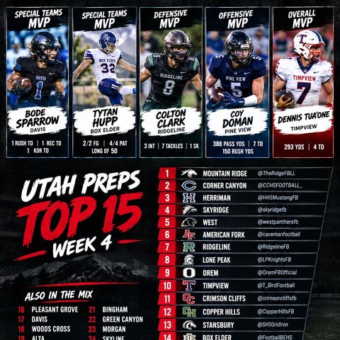 Utah Preps Podcast — Week 4