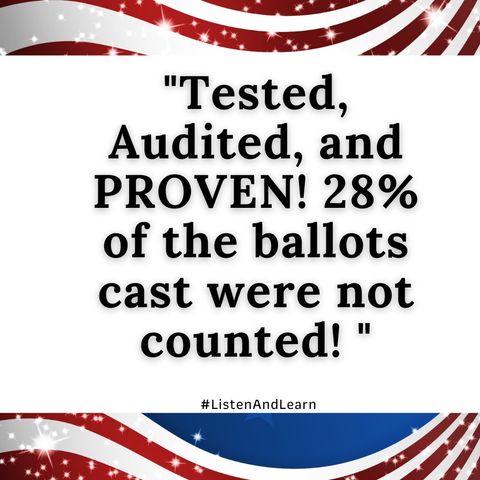 What? 28% of the ballots cast were not counted? #WTF