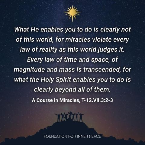 The guide for miracles