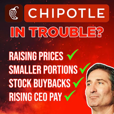 179. Chipotle Stock in Trouble? | Raising Prices, CEO Pay, Stock Buybacks, and Tiny Burritos!