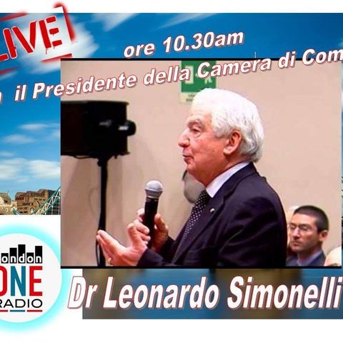 Dr. L.Simonelli 40 anni di  Presidenza alla Camera di  Commercio italiana a Londra