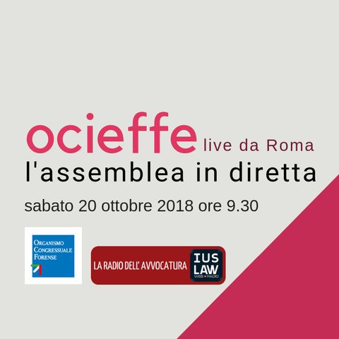 Assemblea OCF 19-20 ottobre 2018 - Sabato 20 ottobre 2018