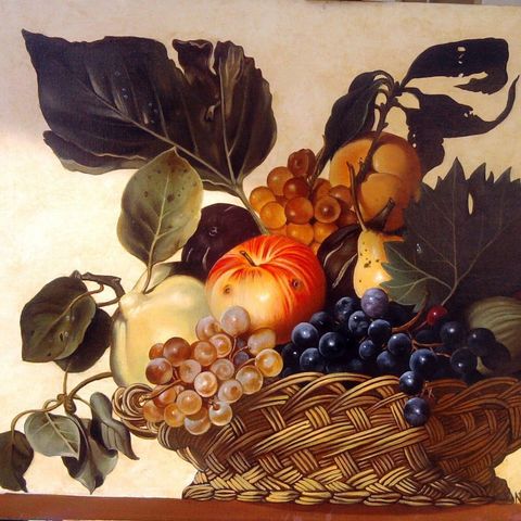 Caravaggio le Allegorie (Canestra di Frutta e Fruttarolo)