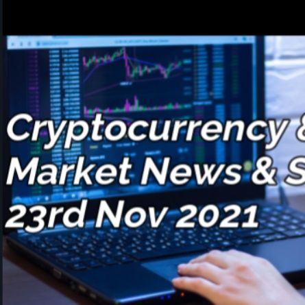 Cryptocurrency & Financial  Markets News & Stat  23rd Nov 2021