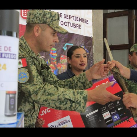 EN CAMPAÑA DE CANJE, CAPTAN AUTORIDADES 2 MIL 325  “JUGUETES” BÉLICOS Y SOLO 170 ARMAS DE FUEGO, UNA  5 GRANADA, CUATRO CARGADORES Y 455 CAR