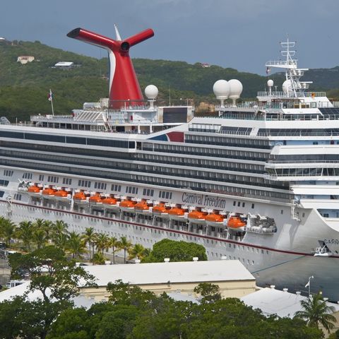 Carnival Freedom cruising the Caribbean