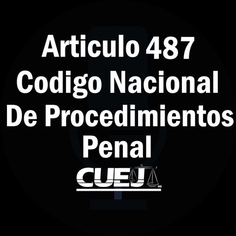 Articulo 487 Código Nacional de Procedimientos Penal