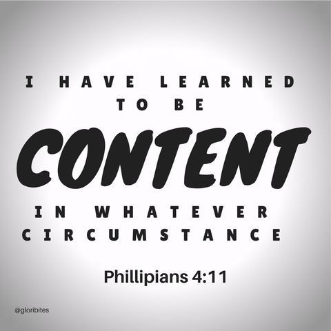 Learning To Be Content