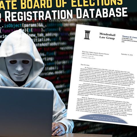 Report Filed: Cryptographic Algorithm Found in the Ohio State Board of Elections Official Voter Registration Database