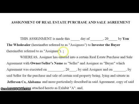 How To Fill Out Assignment Contracts to Wholesale Houses Step by Step