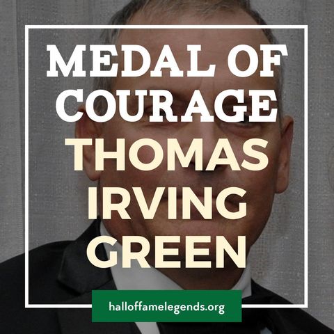 2017 Medal of Courage recipient, Thomas Irving Green