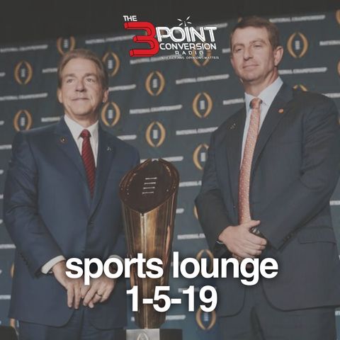 The 3 Point Conversion Sports Lounge- NFL Playoffs, Who Wins National Championship, Is Harden Top 5, NFL Awards
